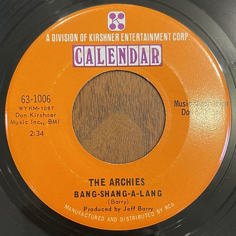 THE ARCHIES / Bang-Shang-A-Lang