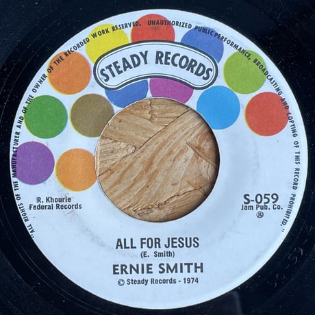 ERNIE SMITH / All For Jesus