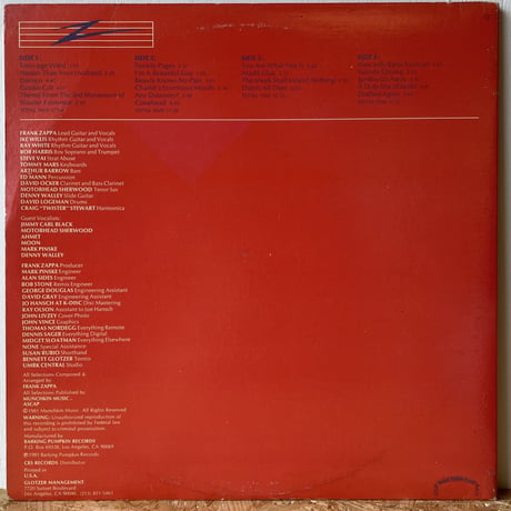 FRANK ZAPPA / You Are What You Is