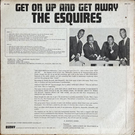 THE ESQUIRES / Get On Up And Get Away