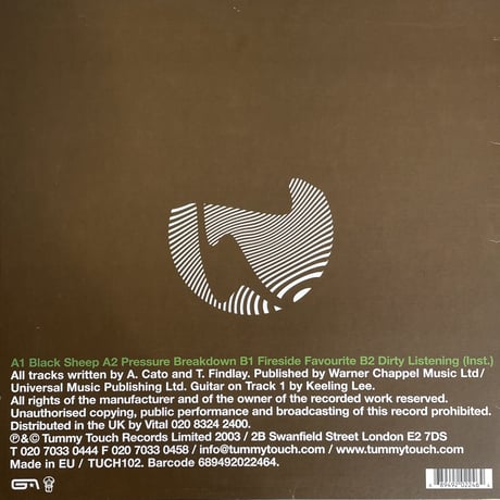 GROOVE ARMADA / Fireside Favourites (Four Rare Cuts From Tummy Touch)