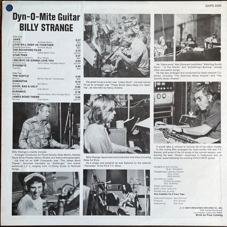 BILLY STRANGE / Dyn-O-Mite Guitar