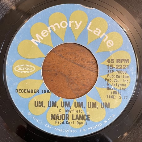 MAJOR LANCE / The Monkey Time / Um, Um, Um, Um,Um, Um