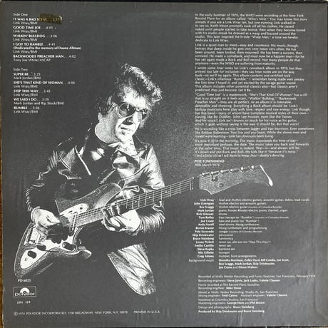 LINK WRAY / The Link Wray Rumble