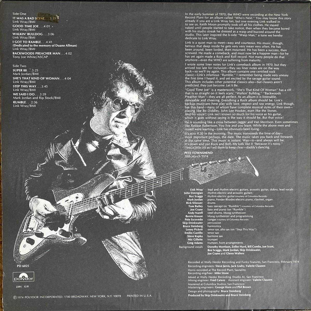 LINK WRAY / The Link Wray Rumble | Oscillators