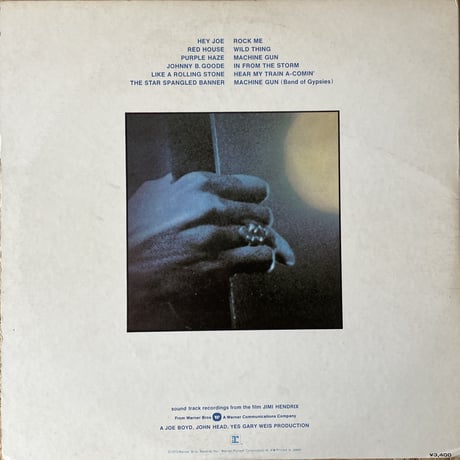 JIMI HENDRIX / Sound Track Recordings From The Film "Jimi Hendrix"