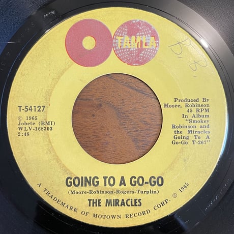 THE MIRACLES / Going To A Go-Go