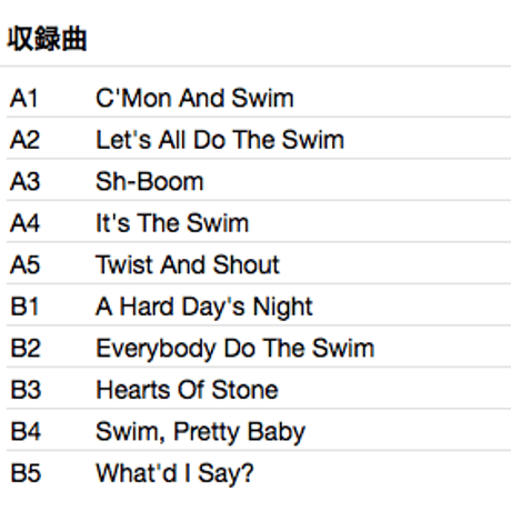 RAY ANTHONY / Swim, Swim, C'Mon Let's Swim