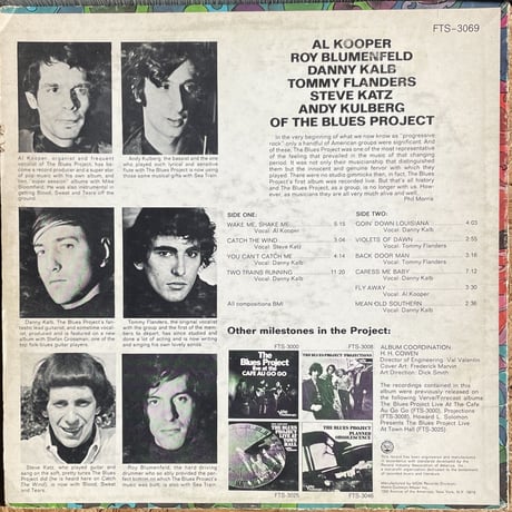 THE BLUES PROJECT / Tommy Flanders, Danny Kalb, Steve Katz, Al Kooper, Andy Kulberg, Roy Blumenfeld
