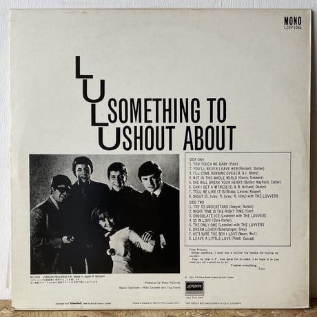 LULU / Something To Shout About