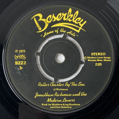 JONATHAN RICHMAN AND THE MODERN LOVERS / Egyptian Reggae