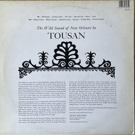 TOUSAN / The Wild Sound Of New Orleans By Tousan