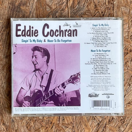 EDDIE COCHRAN / Singin' To My Baby & Never To Be Forgotten
