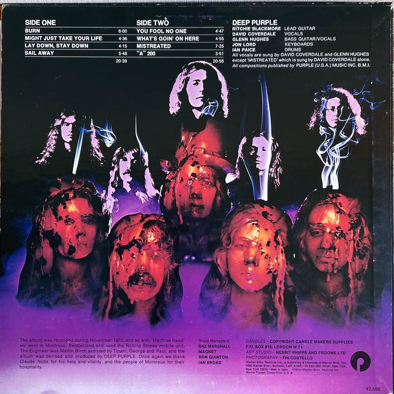 DEEP PURPLE / Burn | Oscillators Merchandising