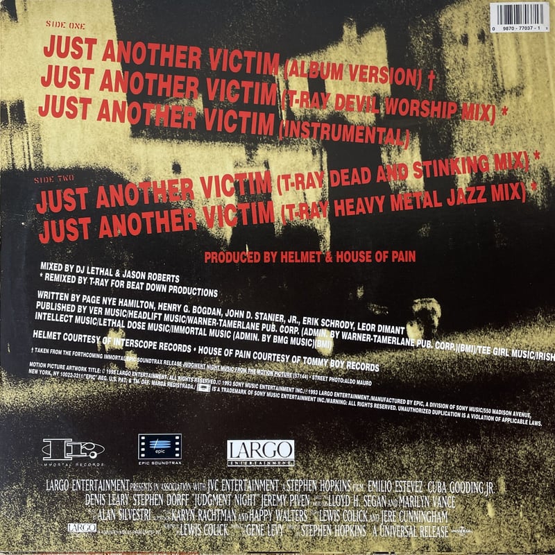 洋楽 HELMET AND HOUSE OF PAIN HELMET AND HOUSE OF PAIN / Just Another Victim