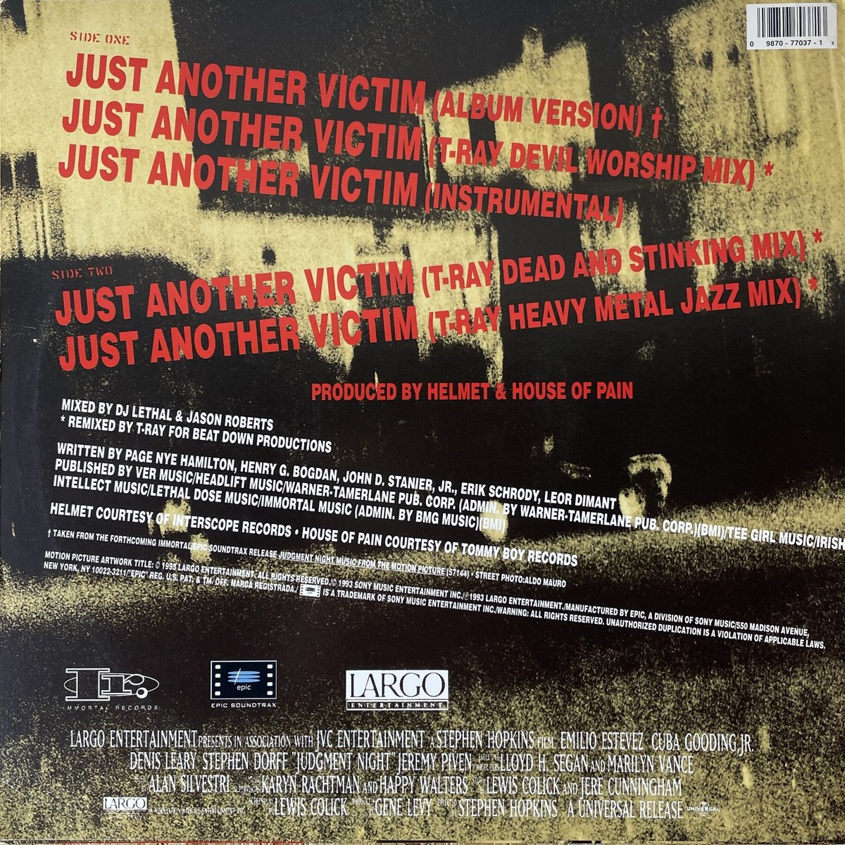 HELMET AND HOUSE OF PAIN / Just Another Victim