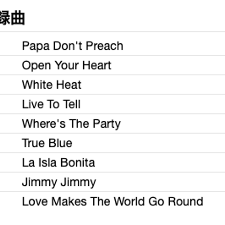 MADONNA / True Blue