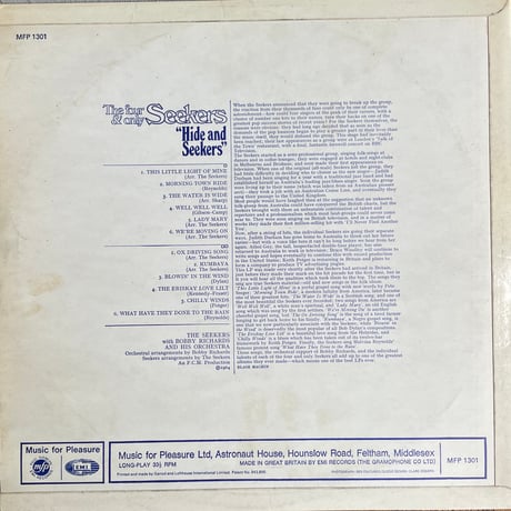 THE SEEKERS / The Four And Only Seekers