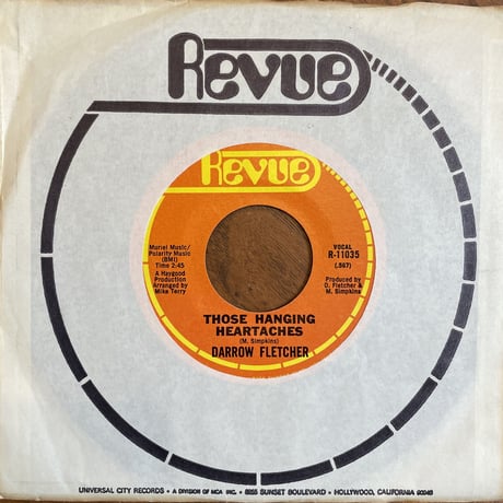 DARROW FLETCHER / Those Hanging Heartaches