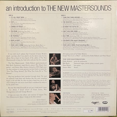THE NEW MASTERSOUNDS / An Introduction To The New Mastersound