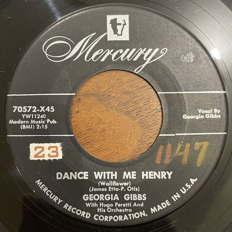 GEORGIA GIBBS / Dance With Me Henry