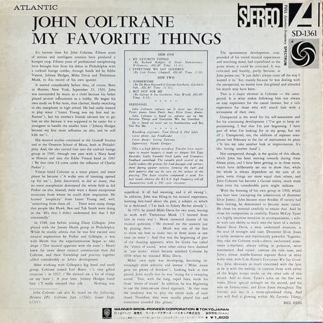JOHN COLTRANE / My Favorite Things