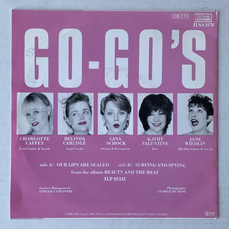 GO-GO'S / Our Lips Are Sealed