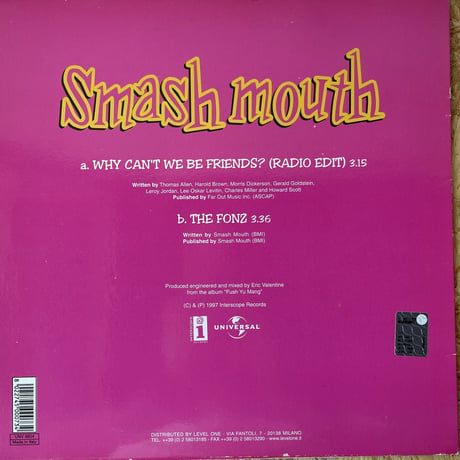 SMASH MOUTH / Why Can't We Be Friends?