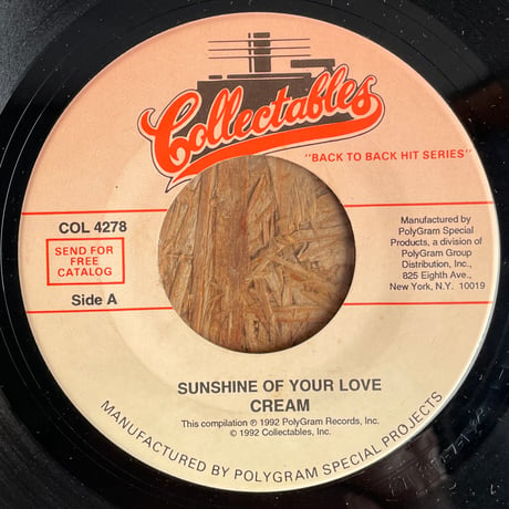 CREAM / Sunshine Of Your Love / White Room