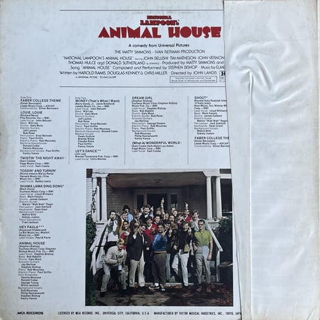 V.A. /アニマルハウス National Lampoon's Animal House (Original Motion Picture Soundtrack)