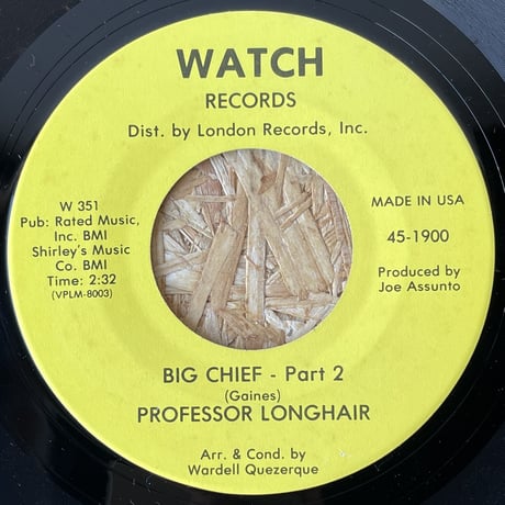 PROFESSOR LONGHAIR / Big Chief