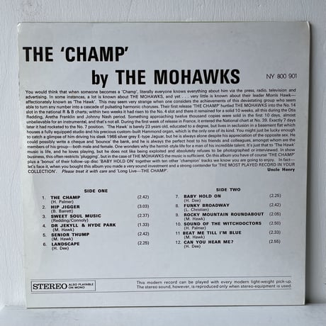 THE MOHAWKS / The Champ