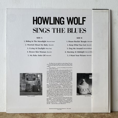 HOWLING WOLF / Sings The Blues