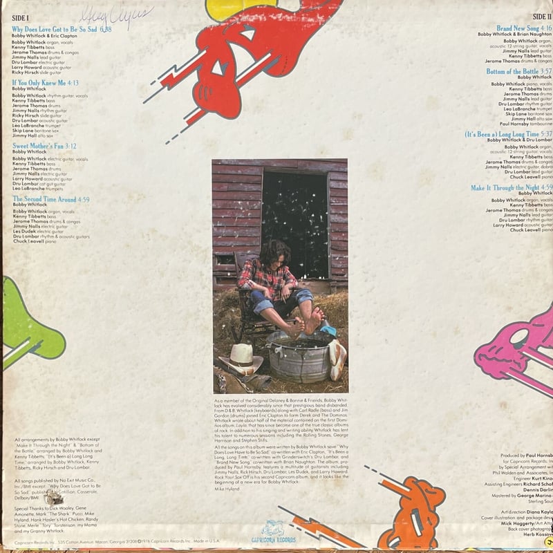 BOBBY WHITLOCK / Rock Your Sox Off | Oscillator