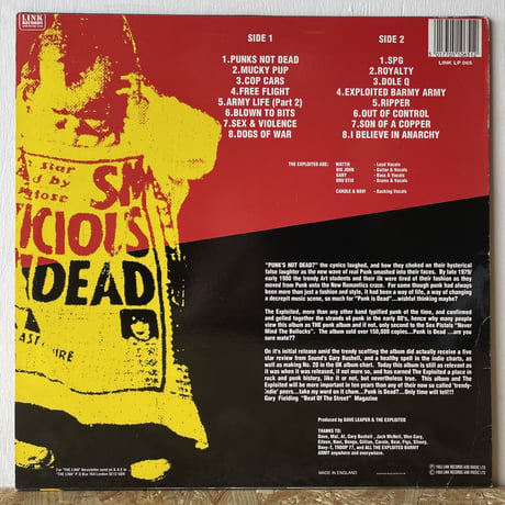 THE EXPLOITED / Punks Not Dead