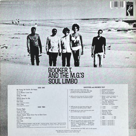 BOOKER T. AND THE M.G.'S / Soul Limbo