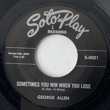 GEORGE ALLEN / Come On Home