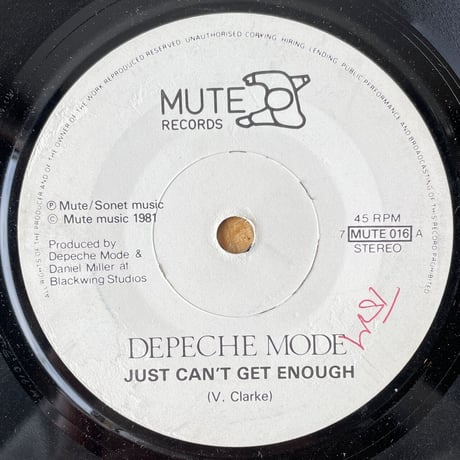 DEPECHE MODE / Just Can't Get Enough