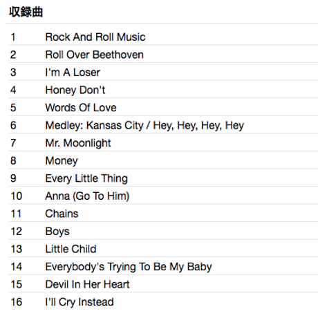 THE BEATLES / Rock And Roll Music