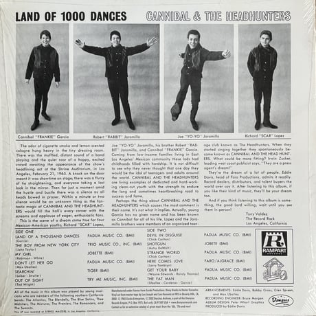 CANNIBAL & THE HEADHUNTERS / Land Of 1000 Dances