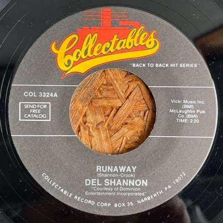 DEL SHANNON / Runaway / Hats Off To Larry