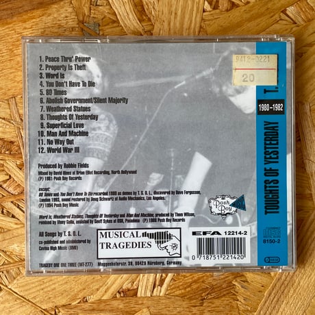 T.S.O.L. / Thoughts Of Yesterday 1981-1982