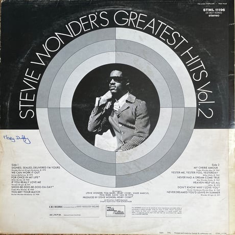 STEVIE WANDER / Stevie Wonder's Greatest Hits Vol. 2