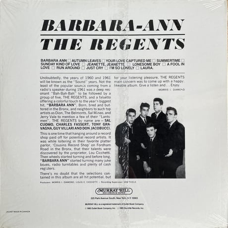 THE REGENTS / Barbara-Ann