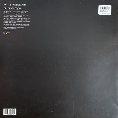 THE CHEMICAL BROTHERS / The Golden Path Featuring The Flaming Lips