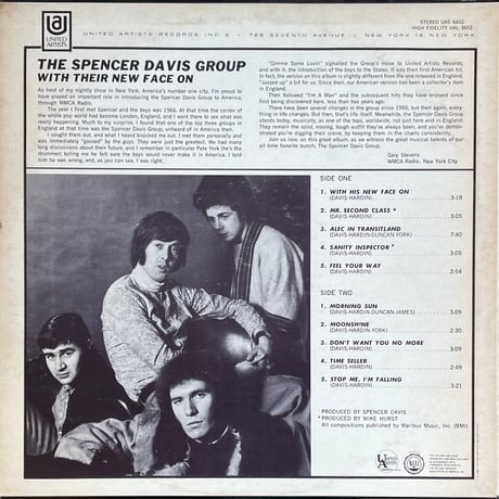 THE SPENCER DAVIS GROUP / With Their New Face On