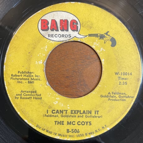 THE McCOYS / Hang On Sloopy