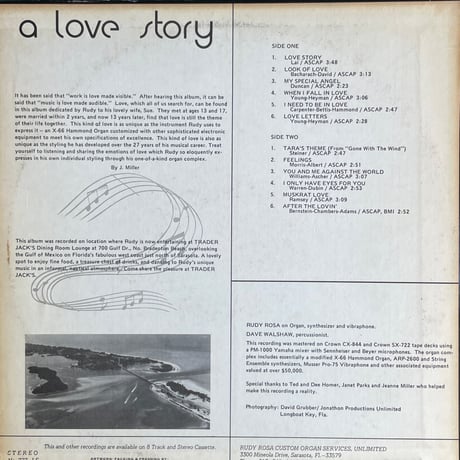 RUDY ROSA / A Love Story