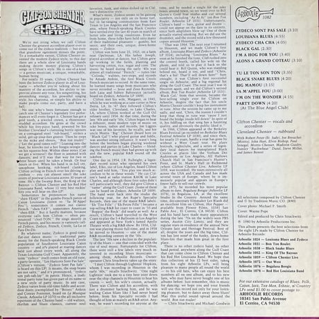 CLIFTON CHENIER / Classic Clifton