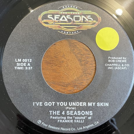 THE 4 SEASONS / I've Got You Under My Skin